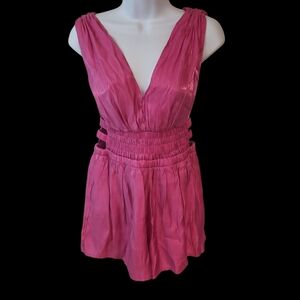 Wemen's Stittetto's Pink Sleeveless Romper Size L